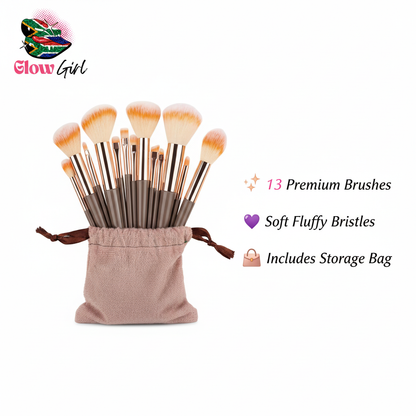 13-Piece Brush Set with Features